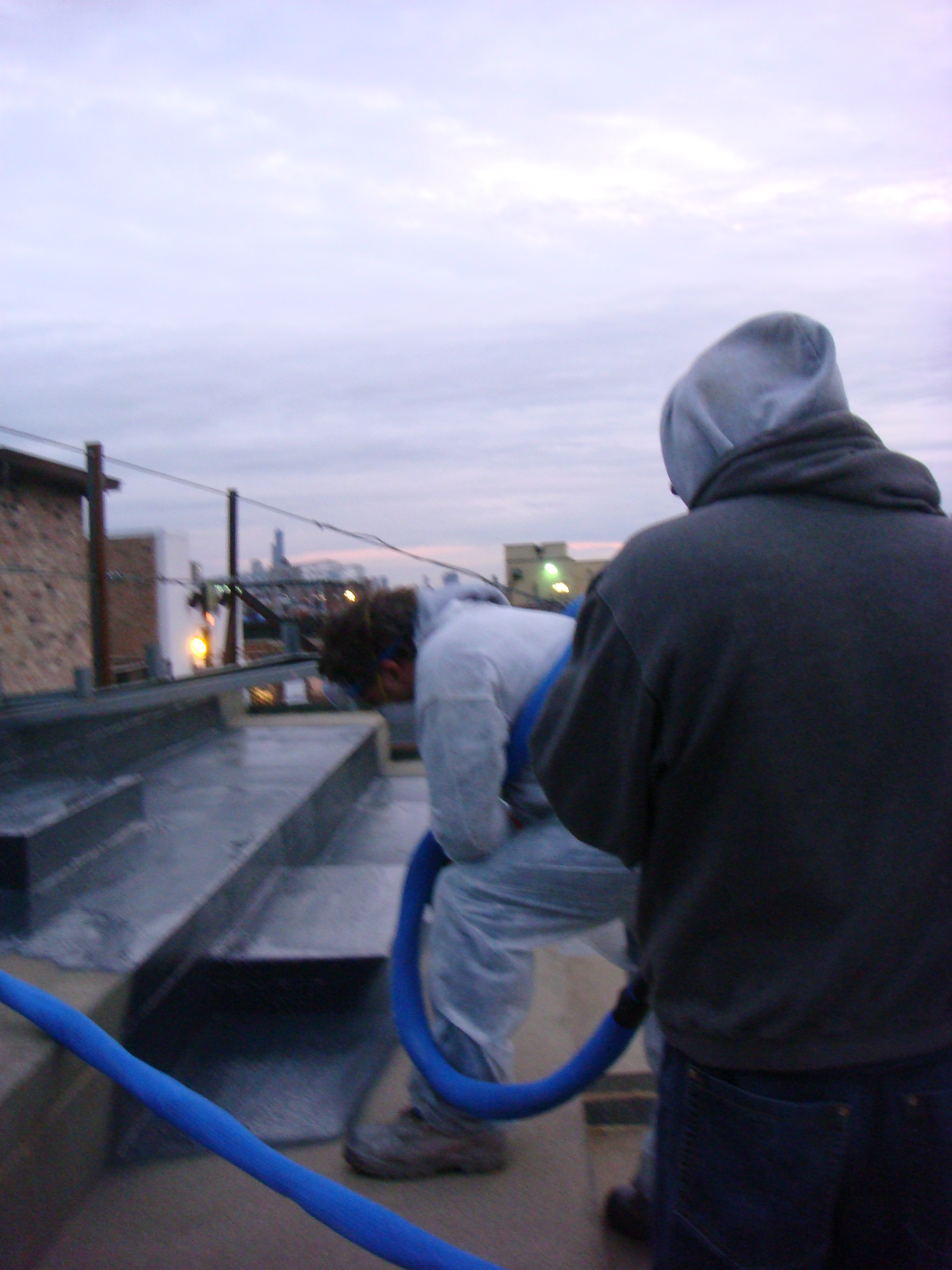 Structural concrete repair with Concrete Mender before coating